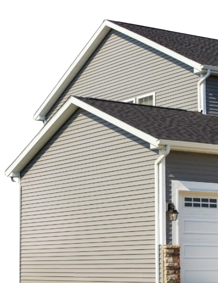 house with asphalt shingles