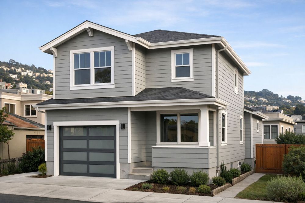 San Francisco home exterior upgraded with new siding installed by Best Exteriors, improving durability, insulation, and overall appearance. This full siding replacement project shows how updated materials can protect against coastal weather while giving the home a clean, modern look. Best Exteriors provides full-home siding services using trusted materials for homeowners in Northern California searching for siding replacement San Francisco CA